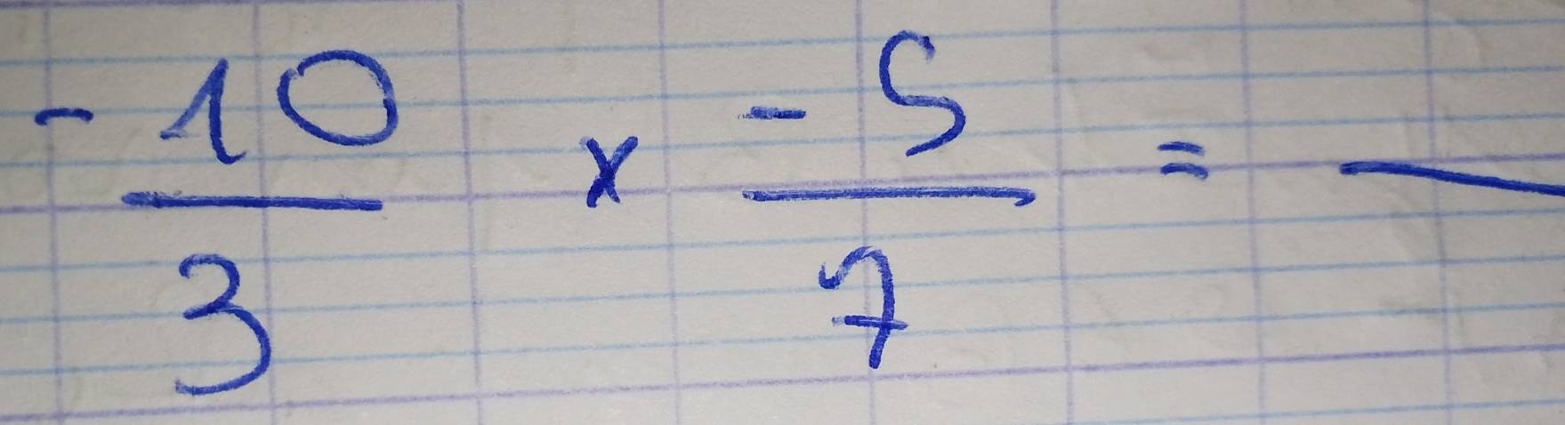  (-10)/3 *  (-5)/7 =frac 