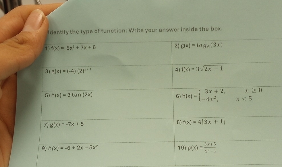 Identify the type of function: Write your answer inside the box.