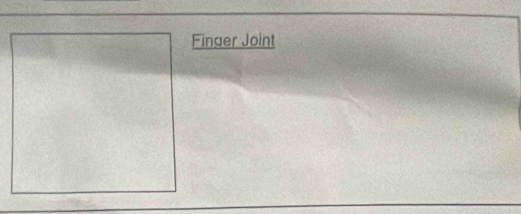 Finger Joint