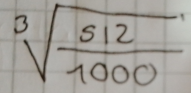 sqrt[3](frac 512)1000