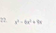 x^3-6x^2+9x