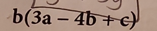 b(3a-4b+c)