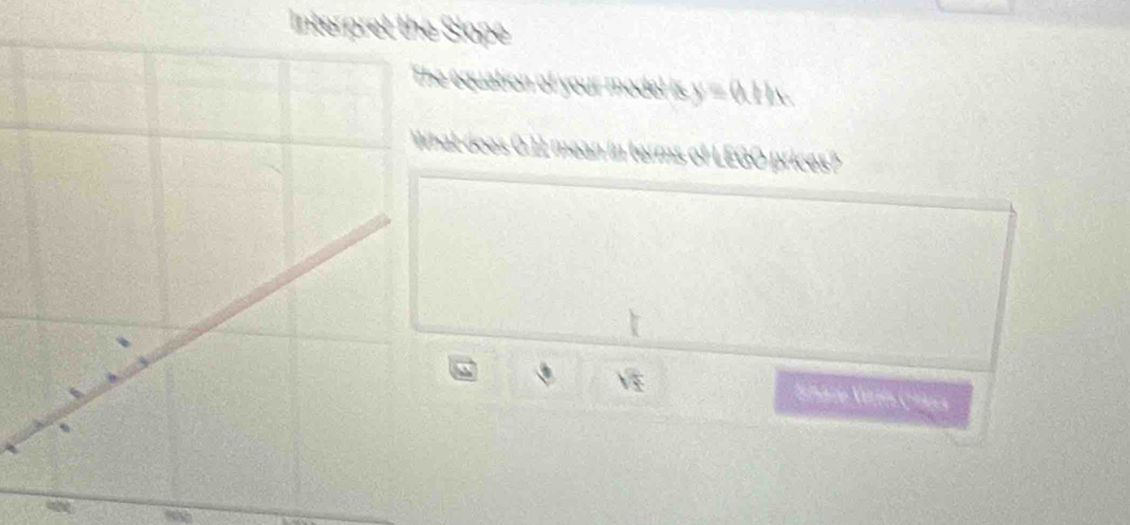 Interp Slope 
e equation of your model is y=6