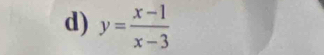 y= (x-1)/x-3 