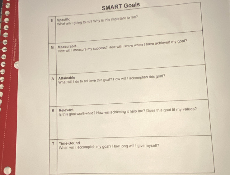 SMART Goals