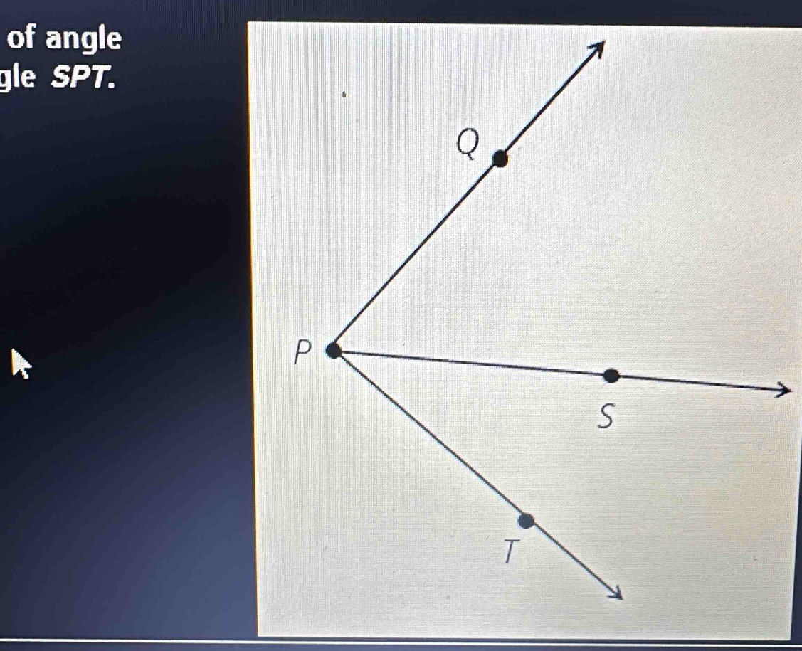 of angle 
gle SPT.