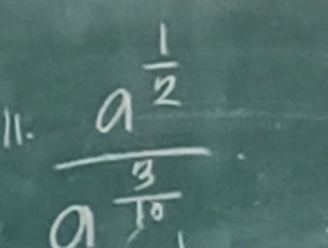 frac a^(frac 1)2a^(frac 3)4