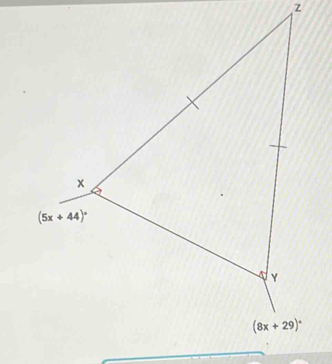 z
x
(5x+44)^circ 
Y
(8x+29)^circ 