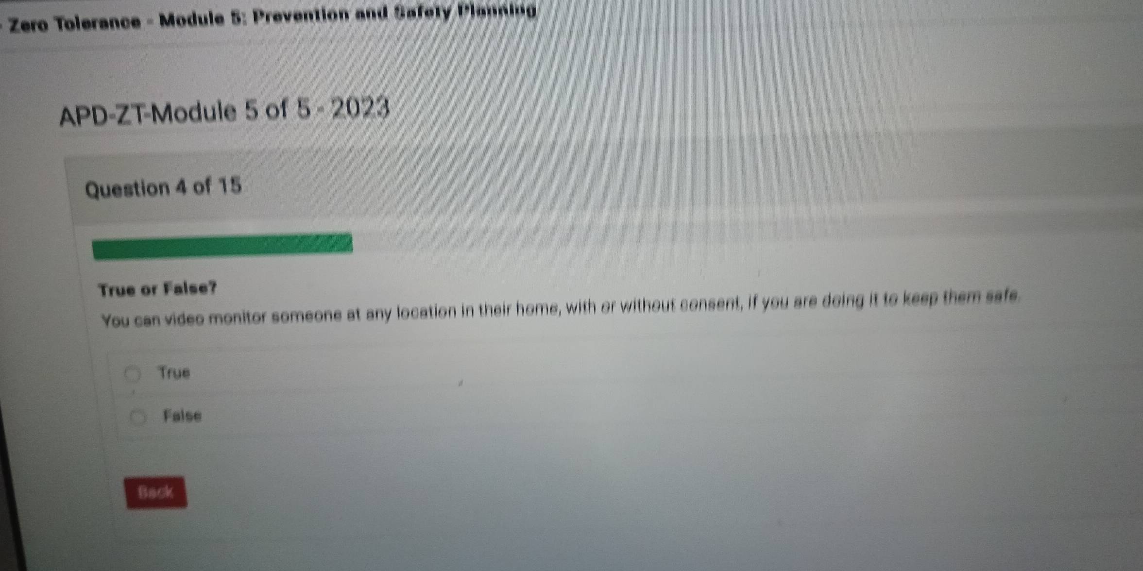 Solved: Zero Tolerance - Module 5: Prevention and Safety Planning APD ...