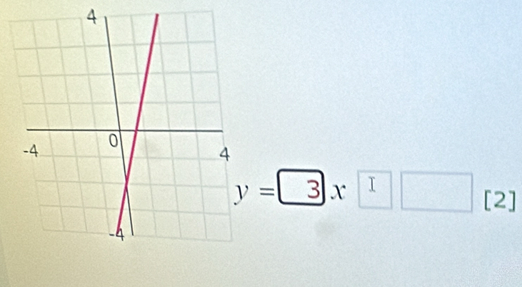 y=3x□ □ [2]