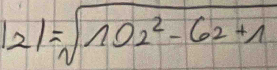 |z|=sqrt(10z^2-6z+1)