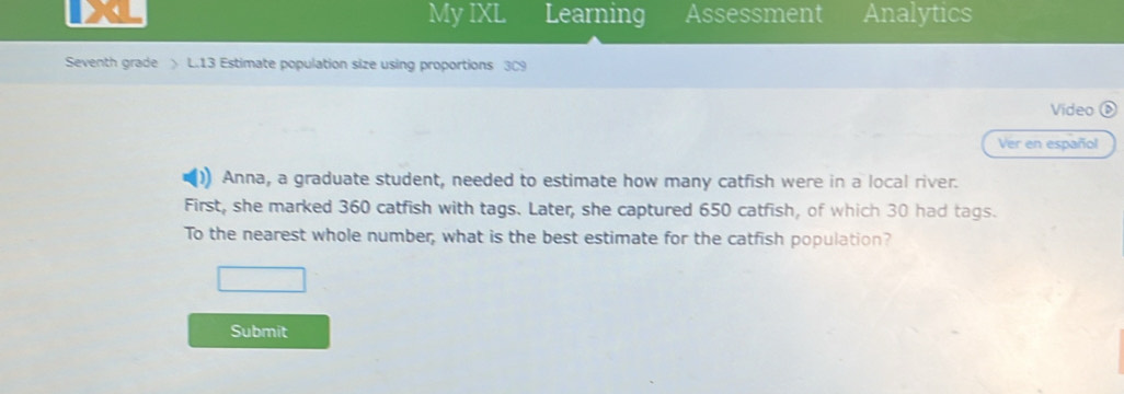 Solved: My IXL Learning Assessment Analytics Seventh grade > L.13 ...