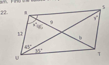 am. Find the  
22.