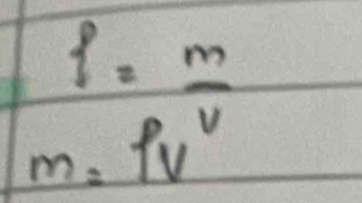 frac f=mm_2rho v