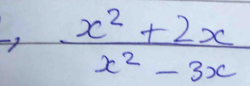  (x^2+2x)/x^2-3x 