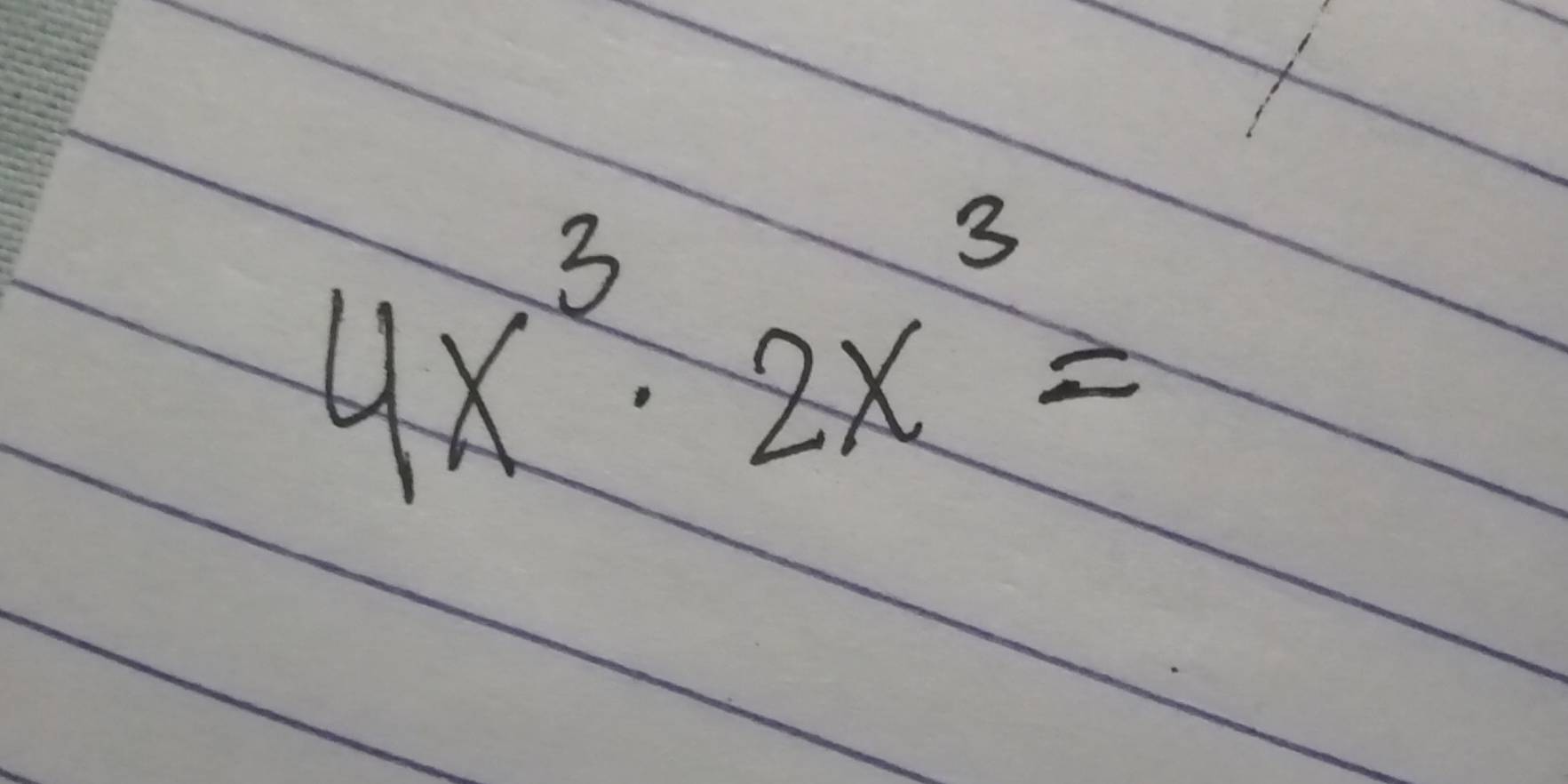 4x^3· 2x^3=