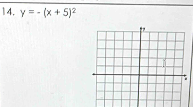 y=-(x+5)^2