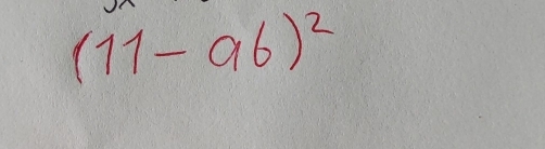 (11-ab)^2