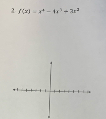 f(x)=x^4-4x^3+3x^2