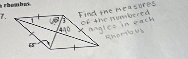 rhombus.
7.