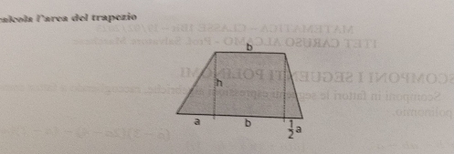calcola larea del trapezio
