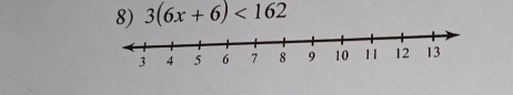 3(6x+6)<162</tex>