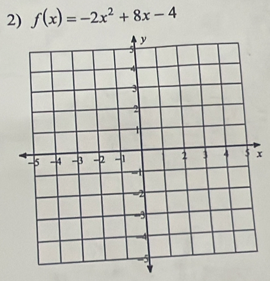 f(x)=-2x^2+8x-4
x