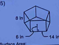 14 in
Surface Area: