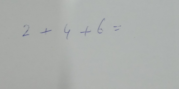 2+4+6=