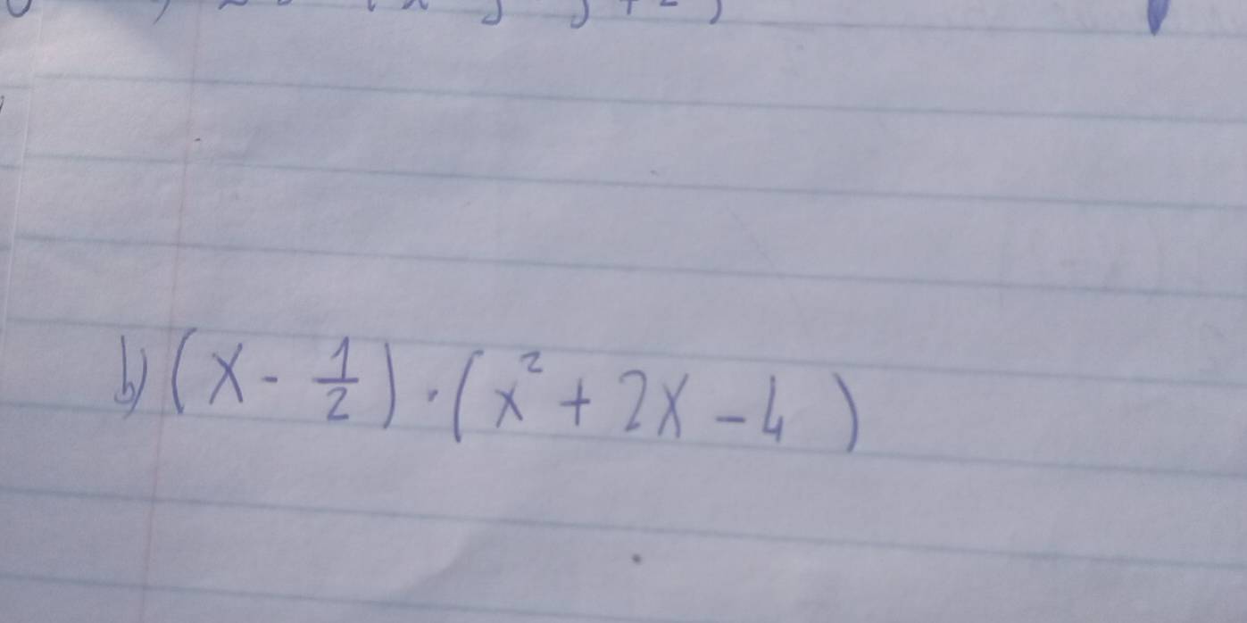 (x- 1/2 )· (x^2+2x-4)