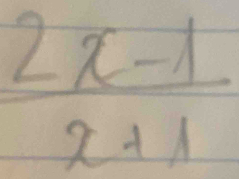  (2x-1)/x+1 