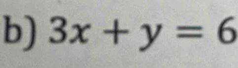 3x+y=6