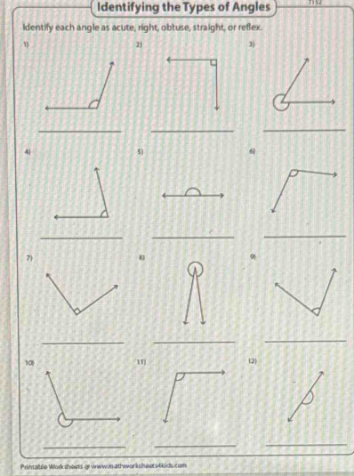 Solved: Identifying the Types of Angles T152 Identify each angle as ...