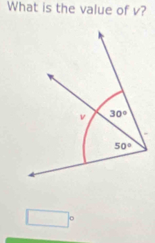 What is the value of v?
□  /c