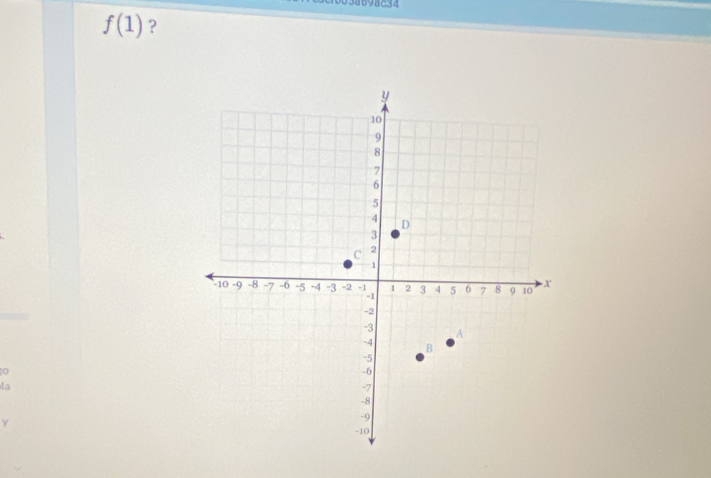 3a69ac34
f(1) ? 
0 
la 
y