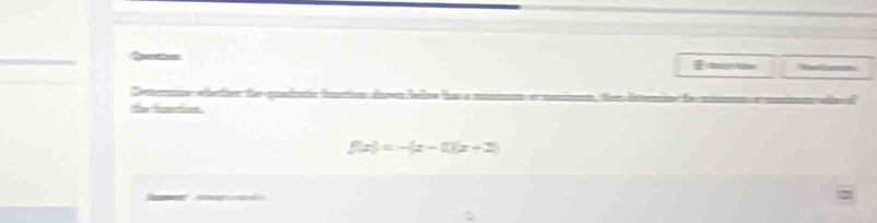 f(x)=-(x-1)(x+2)