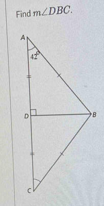 Find m∠ DBC.