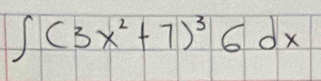 ∈t (3x^2+7)^36dx