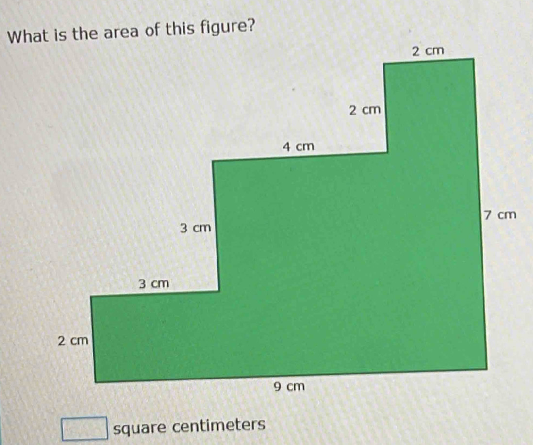 square centimeters