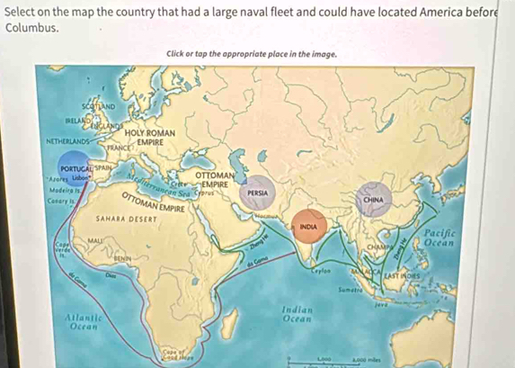 Solved: Select on the map the country that had a large naval fleet and ...