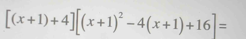 [(x+1)+4][(x+1)^2-4(x+1)+16]=