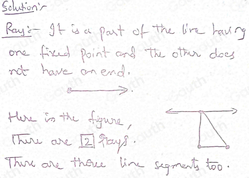 Solved: How many rays are shown in the figure? [Math]
