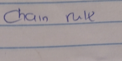 Chain rule