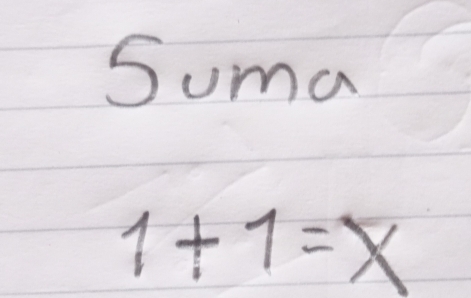 Suma
1+1=x