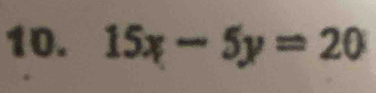 15x-5y=20