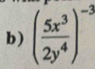 ( 5x^3/2y^4 )^-3