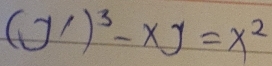 (J')^3-xy=x^2