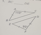 BC_ DE
A
110°
C