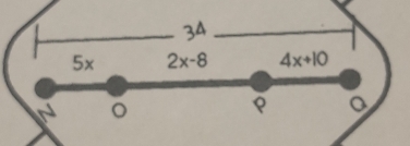 3^(△)
5x 2x-8 4x+10
N 。 
o