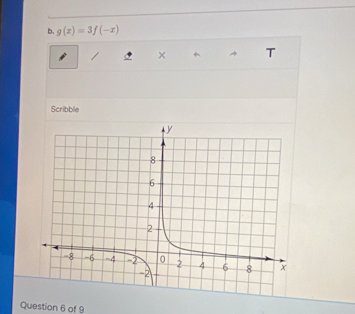 g(x)=3f(-x)
× 
Scribble 
Question 6 of 9